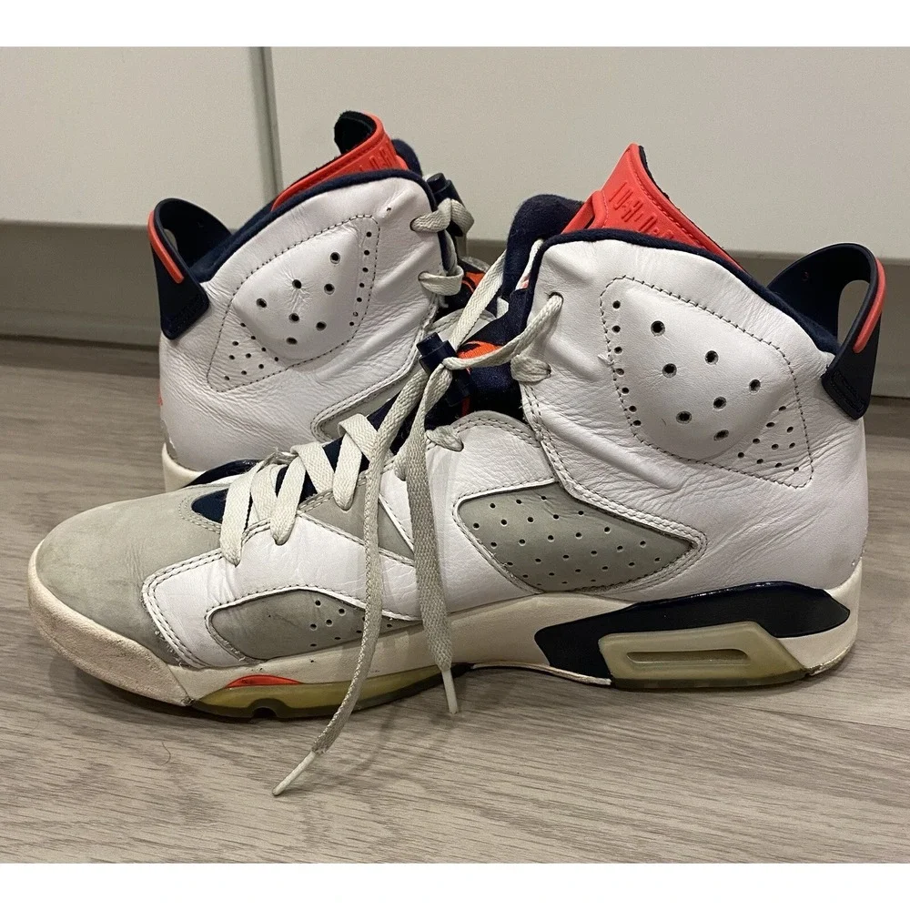 Nike  Air Jordan 6 Size 12‎ Mens Retro Tinker size 12 384664-104 White Gray